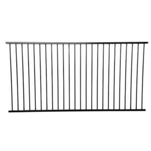1200H x 2400W Black Flat-top Fencing Panel