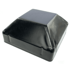 100x100 Black Garrison Steel Post Cap