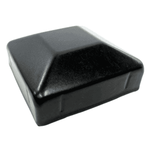 65x65 Black Garrison Steel Post Cap