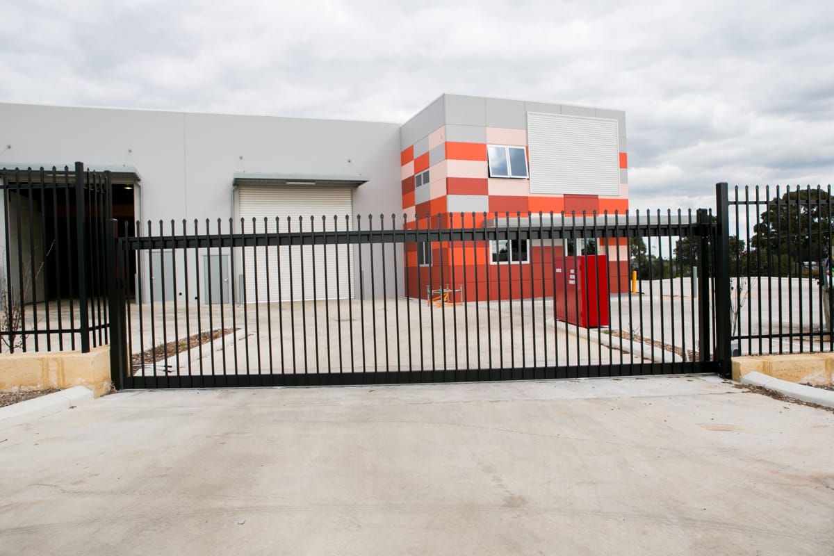 Sliding Black Garrison Gate Includes posts, brackets, rollers, stop post & track - Image 2